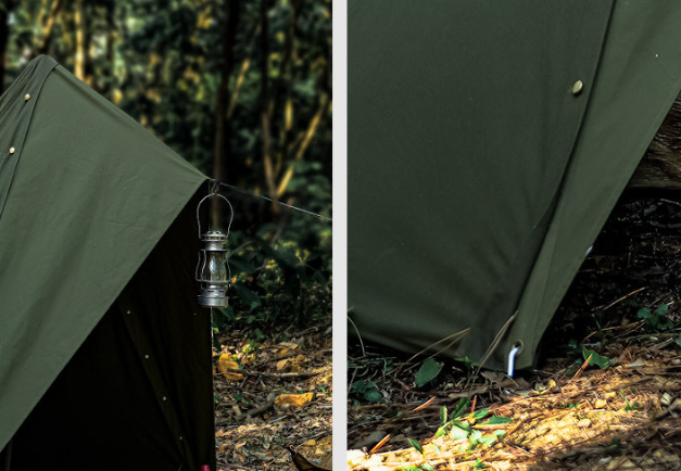 4 Seasons Bushcraft Tent – TC Cotton & Polyester, Aluminum Frame