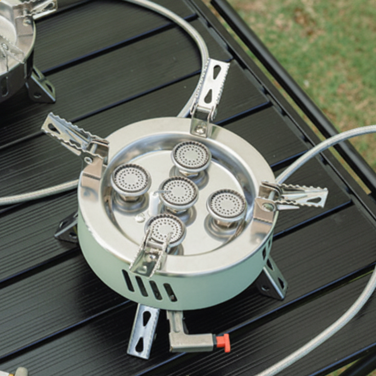 Hike Mount 5-Core Portable Camping Stove with Ignition & Converter