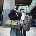 Retro Canvas Hiking Backpack – Large Waterproof Travel Shoulder Bag