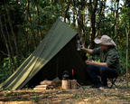 4 Seasons Bushcraft Tent – TC Cotton & Polyester, Aluminum Frame