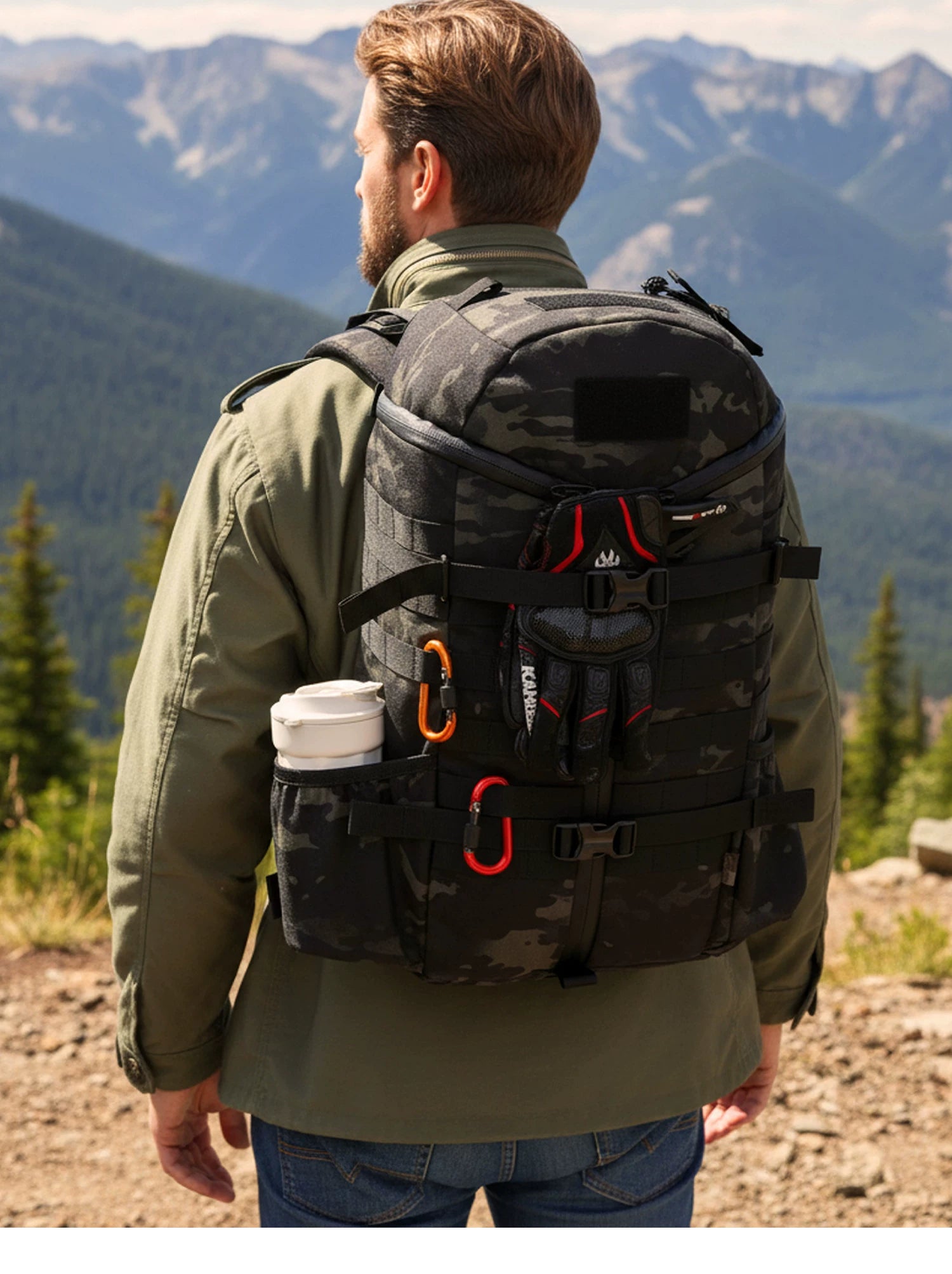 VOTAGOO 2 Day Assault Pack 27L Tactical Backpack