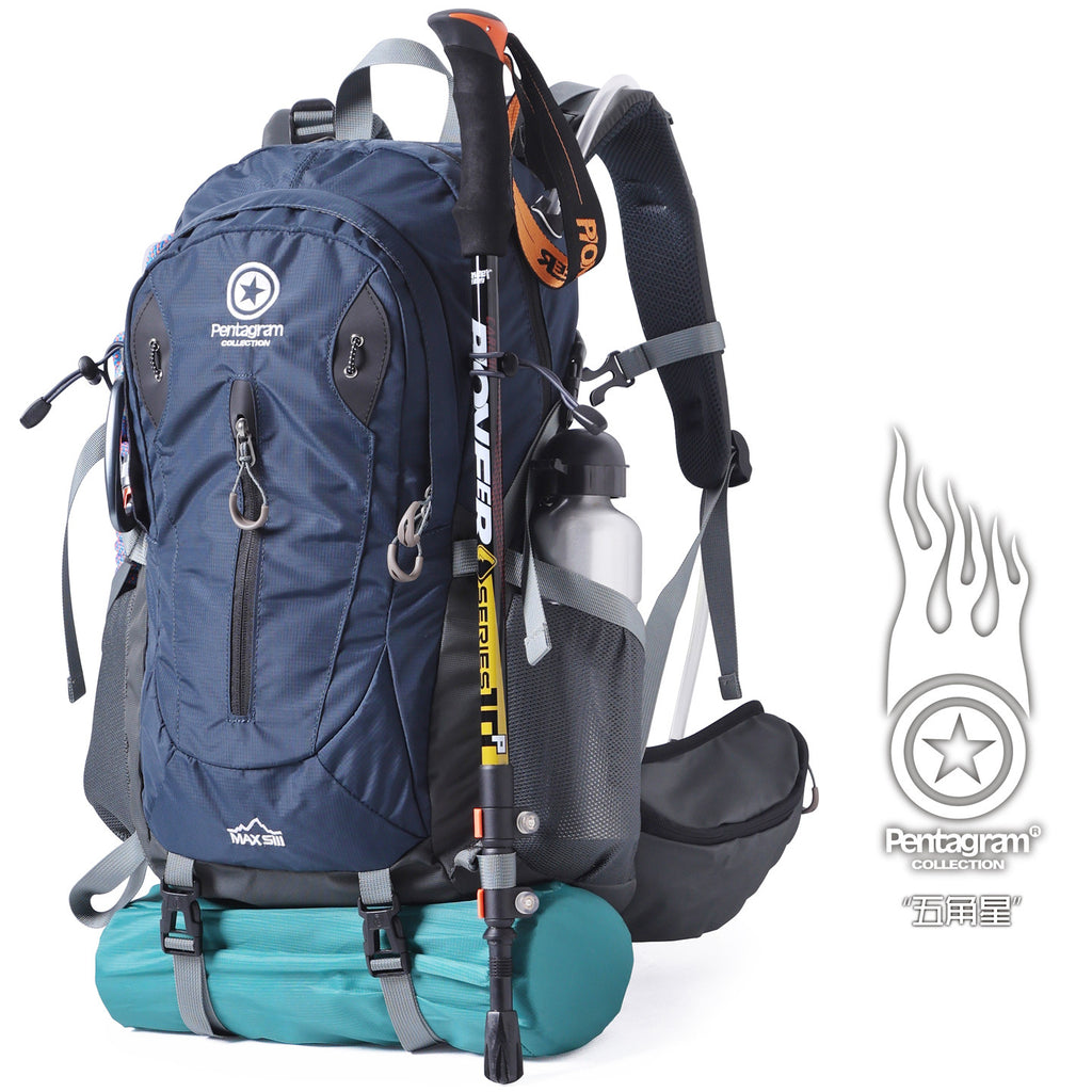Pentagram Outdoor Hiking Backpack 25L – Waterproof Nylon Frame Pack for Men & Women, Camping & Trekking