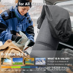 Knit Camping Sleeping Pad — Double Self-Inflating Mat with Pump (198×70×8cm)