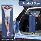 Knit Camping Sleeping Pad — Double Self-Inflating Mat with Pump (198×70×8cm)