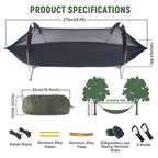 Traveling Eagle Hammock Tent – Waterproof Anti-Mosquito Outdoor Tree Tent | Single-Point Suspension | 200kg Capacity
