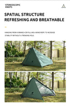 Ultralight Backpacking Pyramid Tent – 900g, 3000mm Waterproof, Thru-Hike Ready