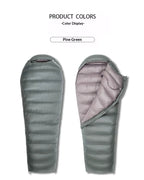 Goose Down Sleeping Bag – Lightweight Mummy Style for Camping & Travel
