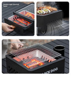 Portable Tabletop Charcoal Grill | Compact BBQ for Camping & Outdoor Cooking