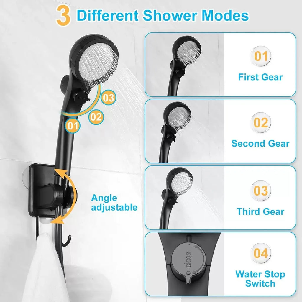 Portable Electric Outdoor Shower Kit – Camping, Car Wash & Bathing Nozzle Set (6000mAh / 8000mAh)