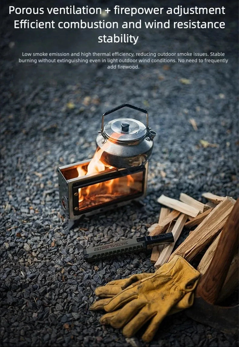 Mini Campfire Fireplace — GoOut Springhill | Portable Wood-Burning Stove