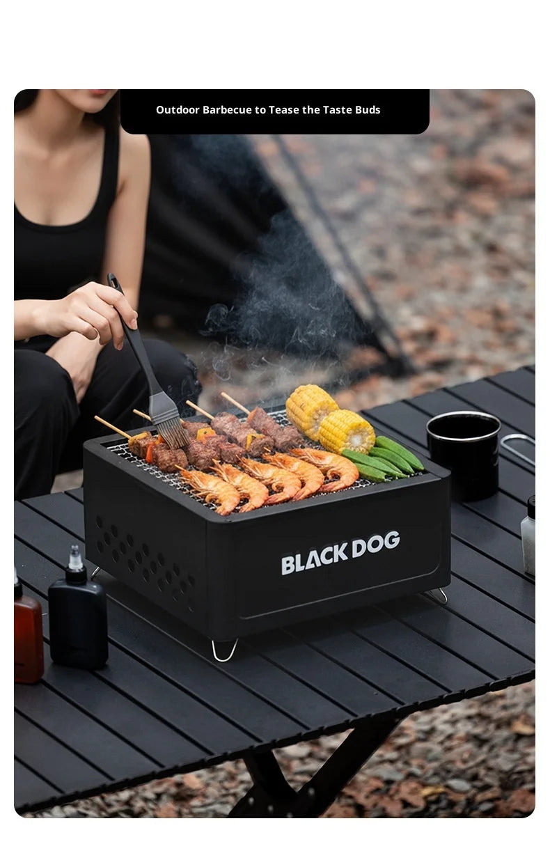 Portable Tabletop Charcoal Grill | Compact BBQ for Camping & Outdoor Cooking