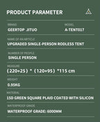 Ultralight Backpacking Pyramid Tent – 900g, 3000mm Waterproof, Thru-Hike Ready