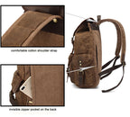 Retro Canvas Laptop Backpack – 16" Computer Pocket, Waterproof, Magnetic Buckle, Unisex Travel Bag