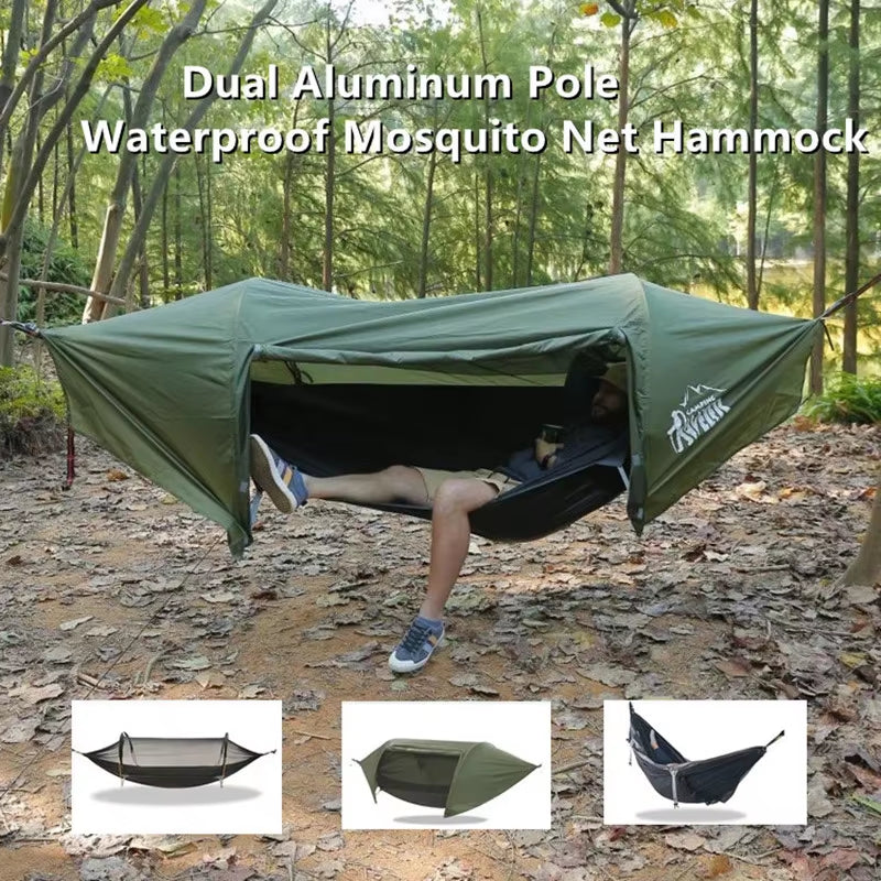 Traveling Eagle Hammock Tent – Waterproof Anti-Mosquito Outdoor Tree Tent | Single-Point Suspension | 200kg Capacity