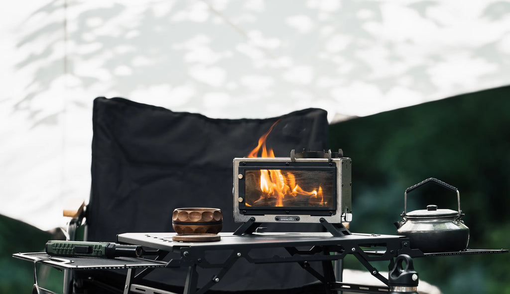 Mini Campfire Fireplace — GoOut Springhill | Portable Wood-Burning Stove