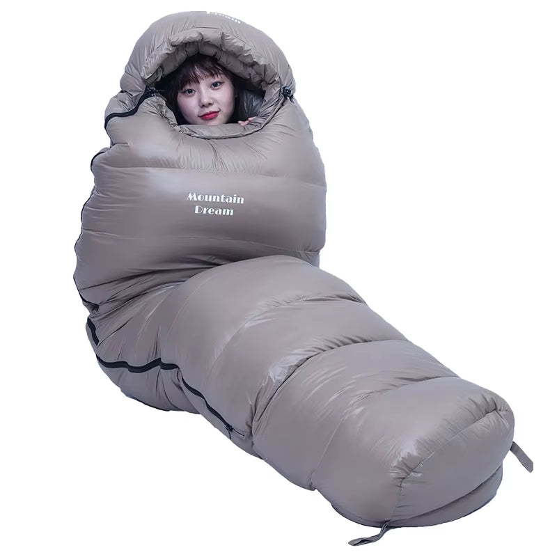 Ultralight Mummy Down Sleeping Bag – Duck Down, 3-Season