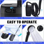 Portable Electric Outdoor Shower Kit – Camping, Car Wash & Bathing Nozzle Set (6000mAh / 8000mAh)