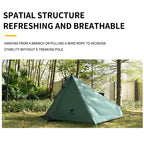 Ultralight Backpacking Pyramid Tent – 900g, 3000mm Waterproof, Thru-Hike Ready
