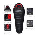 Ultralight Mummy Down Sleeping Bag – Duck Down, 3-Season