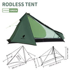 Ultralight Backpacking Pyramid Tent – 900g, 3000mm Waterproof, Thru-Hike Ready