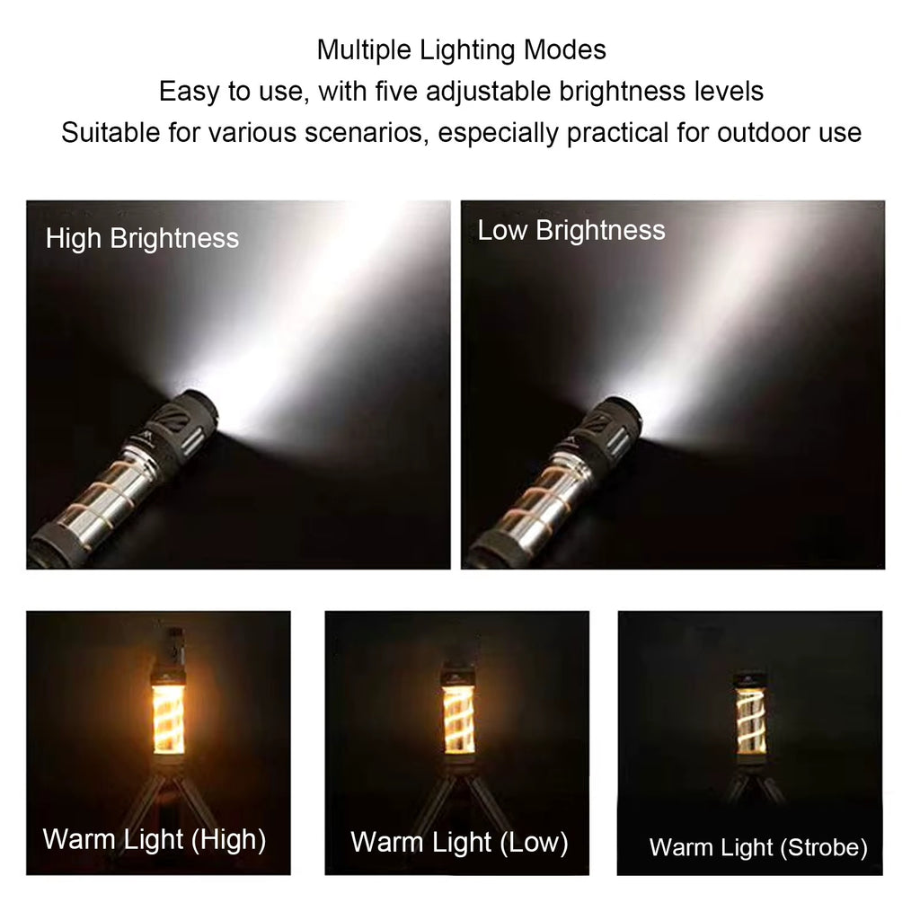 West Tune Camping Light – Portable Tent Canopy Ambient Light, Mosquito Repellent, Emergency Flashlight, Long Lift