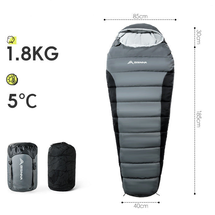 BSWolf Mummy Sleeping Bag – Linkable Adult Camping Sleeping Bag | 5°C Rating