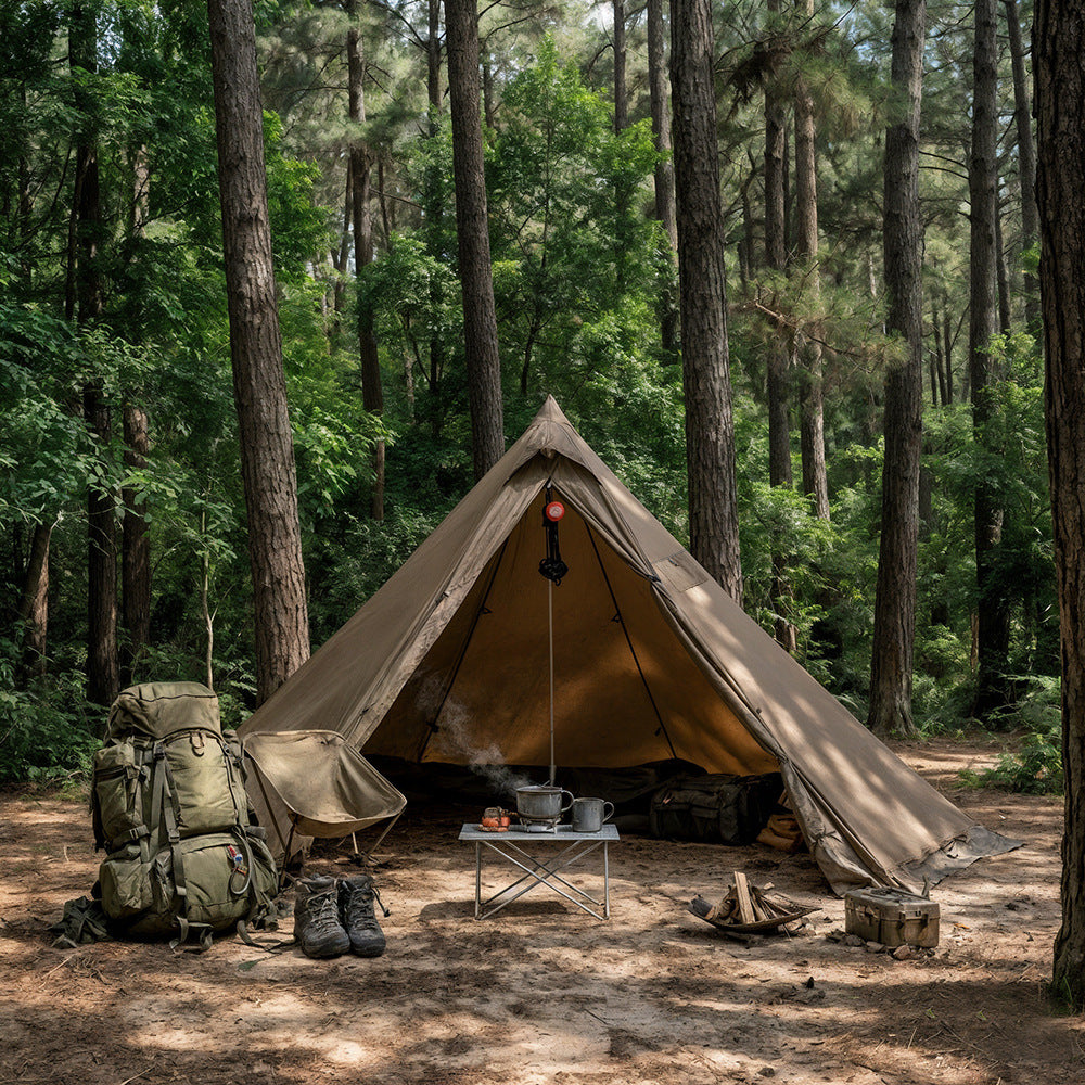 1-Person Ultralight Pyramid Tent – 4-Season with Snow Skirt | Hipier