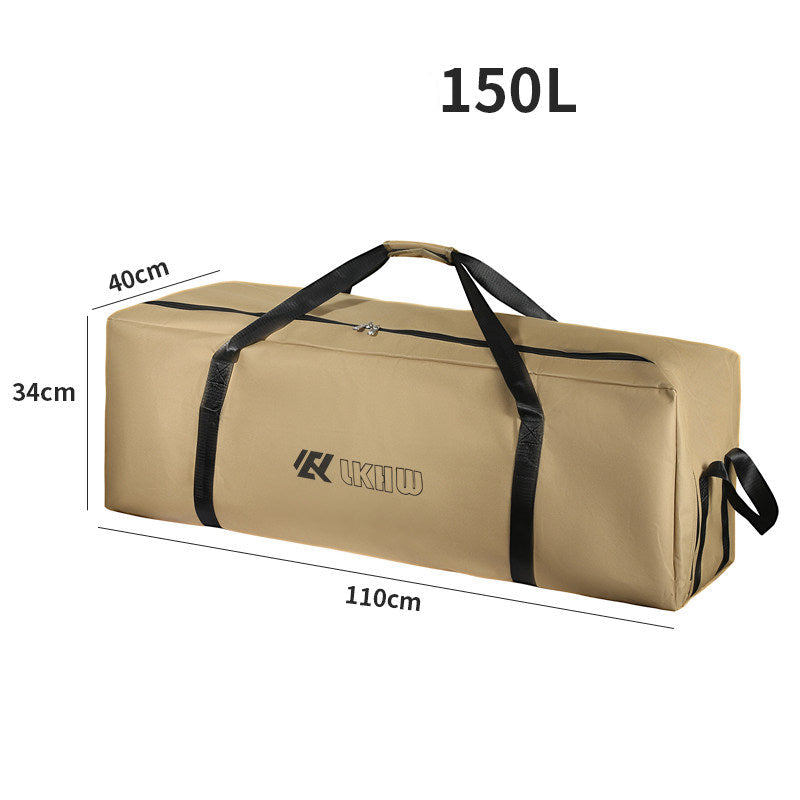 Outdoor Camping Storage Bag XL Khaki 110x40x34cm | Large Capacity Waterproof Gear Bag
