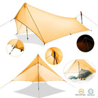 Campfire Ultralight Rain Fly Shelter Tent 320g Waterproof 1500mm 20D Polyester – side view
