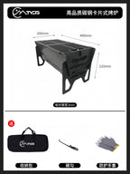 400mm Carbon Steel BBQ Grill Plate – Non-Stick Outdoor Campfire Grill