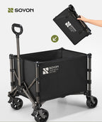 Fast Camp Folding Camping Wagon – Outdoor Trolley with Off-Road Wheels & Storage (6kg)