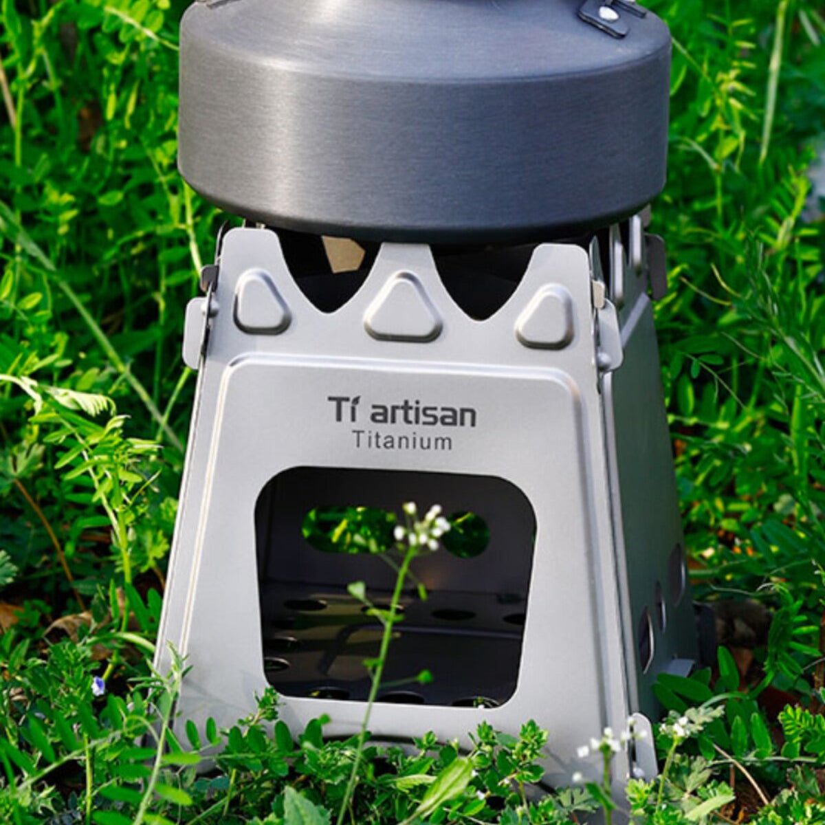 WS009 Titanium Wood Burning Camp Stove – Ultralight Portable Outdoor Furnace