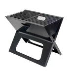 Portable Folding Charcoal BBQ Grill – Medium (M) 43.5×29×37.5 cm, heavy-duty foldable camping and picnic BBQ grill
