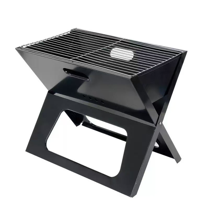 Portable Folding Charcoal BBQ Grill – Thick Heavy-Duty Outdoor Camping & Picnic Grill