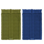 Double-Thick Wide Wave Inflatable Air Mattress – TPU Camping Sleeping Pad for Tent & Office Nap