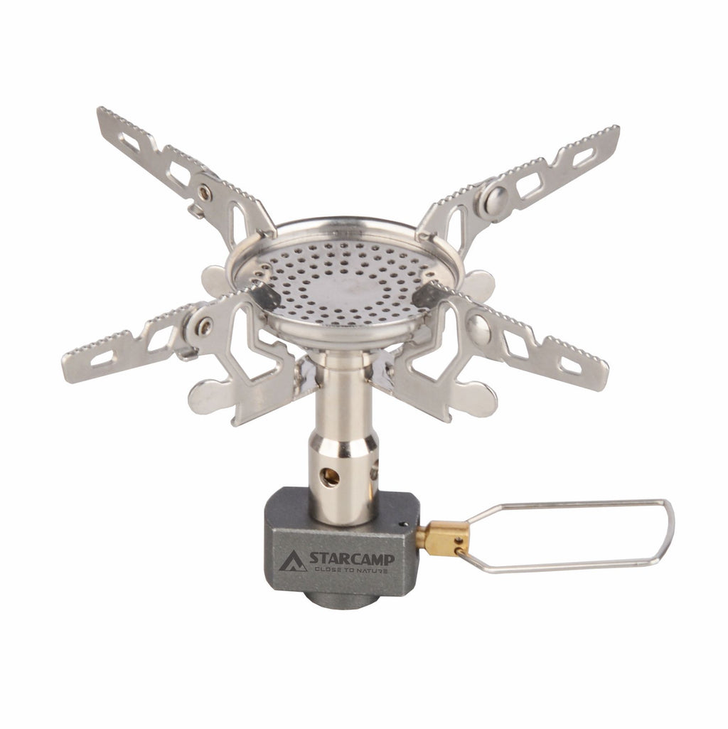 STARCAMP 3000W Outdoor Mini Cassette Stove Gray – Portable Gas Burner for Picnic & Camping, Compact Lightweight Design
