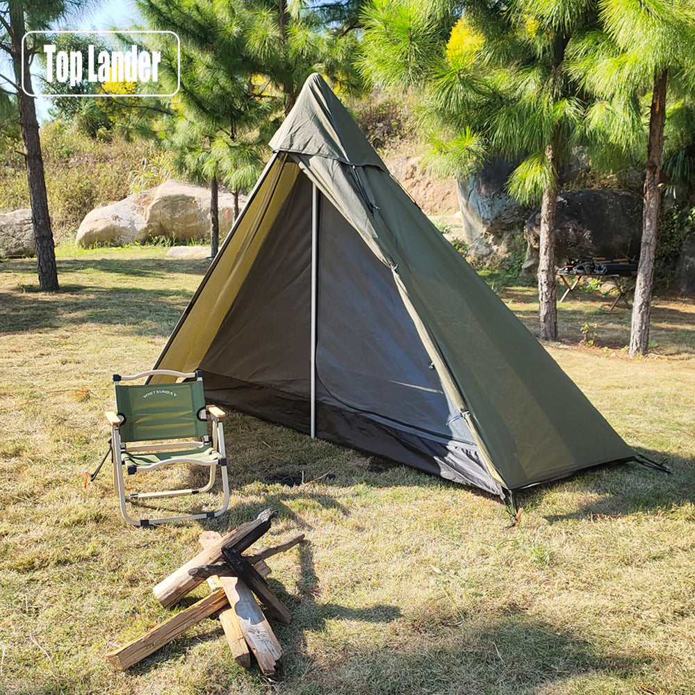 Campfire Indio Single-Layer High Tent 1-Person Ultralight Backpacking Tent – front view
