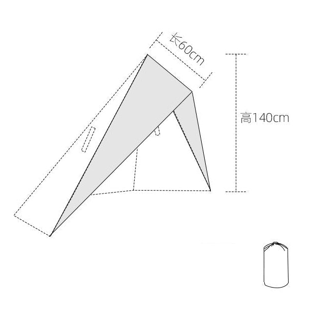 4 Seasons Bushcraft Tent – TC Cotton & Polyester, Aluminum Frame