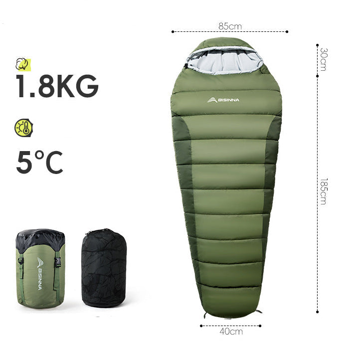 BSWolf Mummy Sleeping Bag – Linkable Adult Camping Sleeping Bag | 5°C Rating