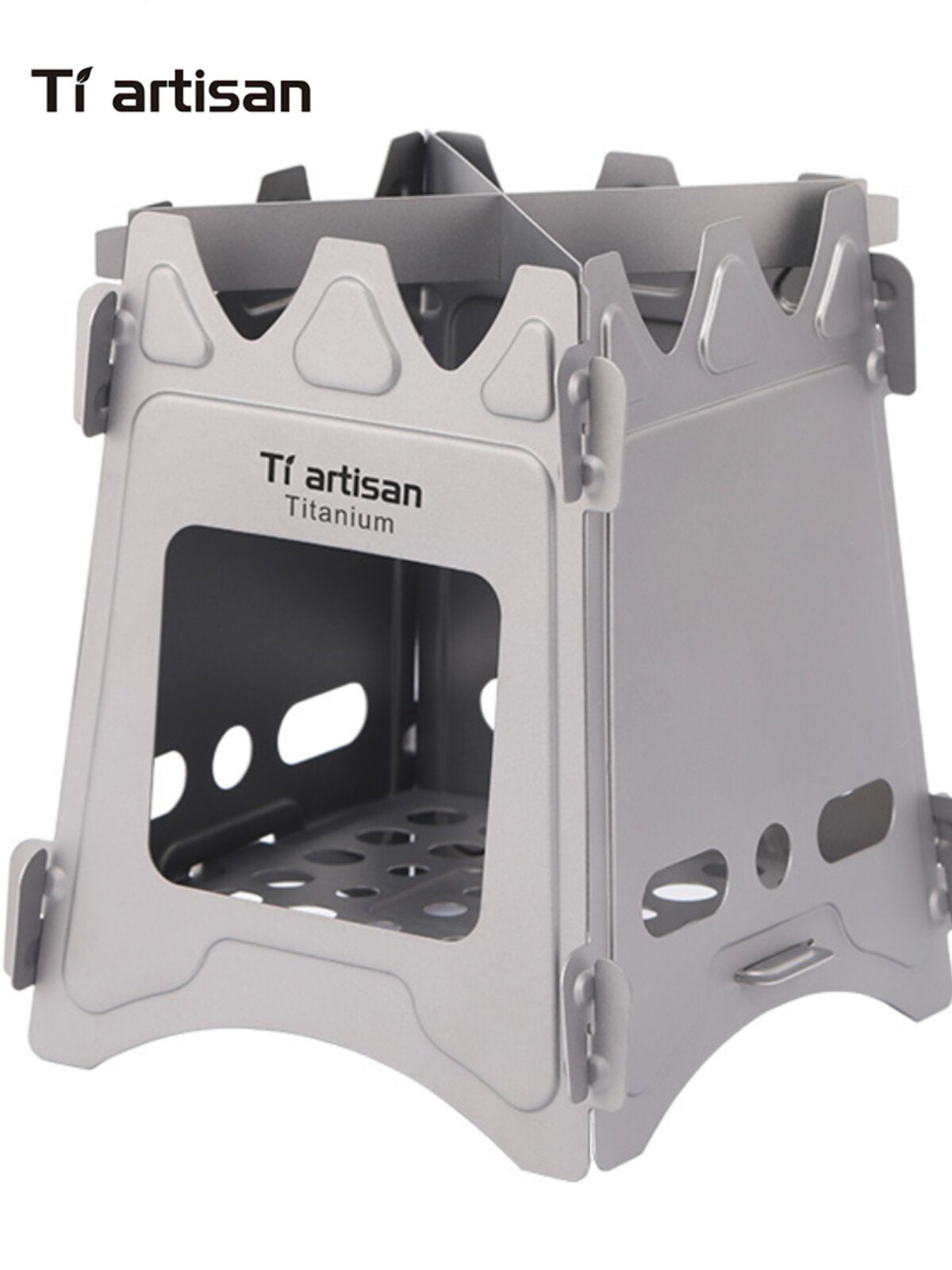 WS009 Titanium Wood Burning Camp Stove – Ultralight Portable Outdoor Furnace