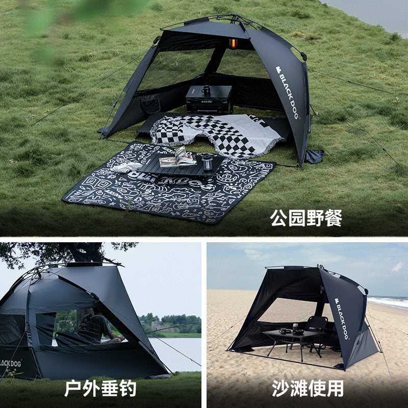 Blackdog Auto Pop-Up Sun Shade Tent – 4-Season Camping Shelter | Vinyl & Oxford | 2000mm Waterproof | 4.3kg