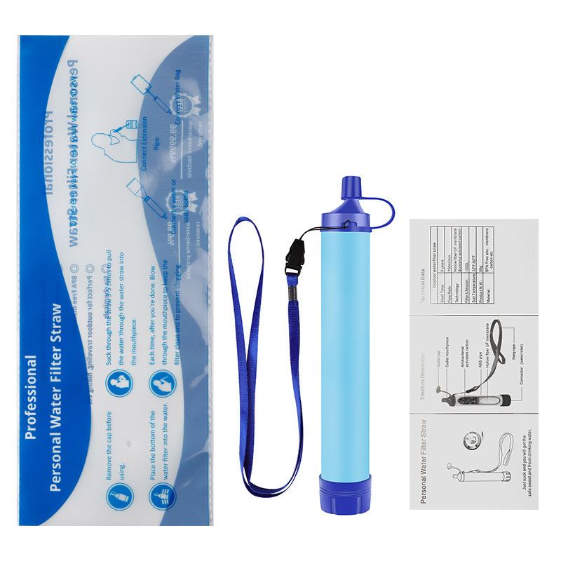 Survival Water Filter Straw – Portable Outdoor Purifier for Camping & Hiking