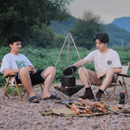 Aluminum Alloy Camping Tripod Hanger – Detachable Hanging Pot Rack for Campfire & BBQ