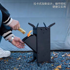 Portable Folding Rocket Stove – Outdoor Wood-Burning Camp Stove for Camping, Picnic & Travel