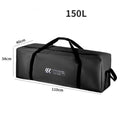 Outdoor Camping Storage Bag XL Black 110x40x34cm | Large Capacity Waterproof Gear Bag
