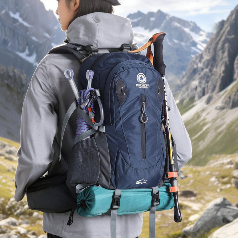 Pentagram Outdoor Hiking Backpack 25L – Waterproof Nylon Frame Pack for Men & Women, Camping & Trekking