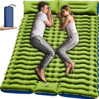 Double-Thick Wide Wave Inflatable Air Mattress – TPU Camping Sleeping Pad for Tent & Office Nap