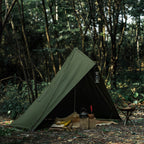 4 Seasons Bushcraft Tent – TC Cotton & Polyester, Aluminum Frame
