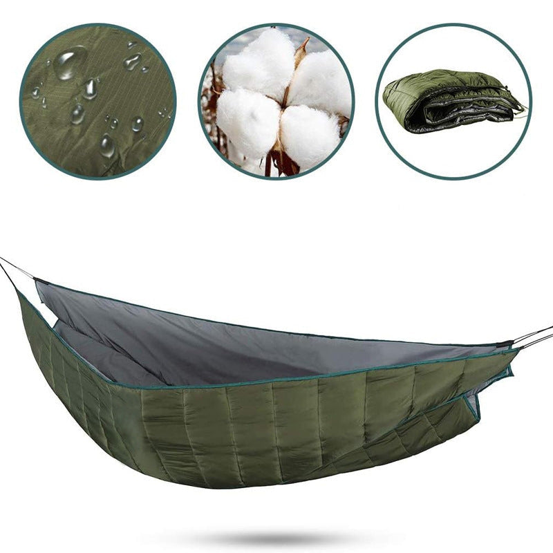 Outdoor Hammock Sleeping Bag – Lightweight Warm Quilted Underquilt for Camping