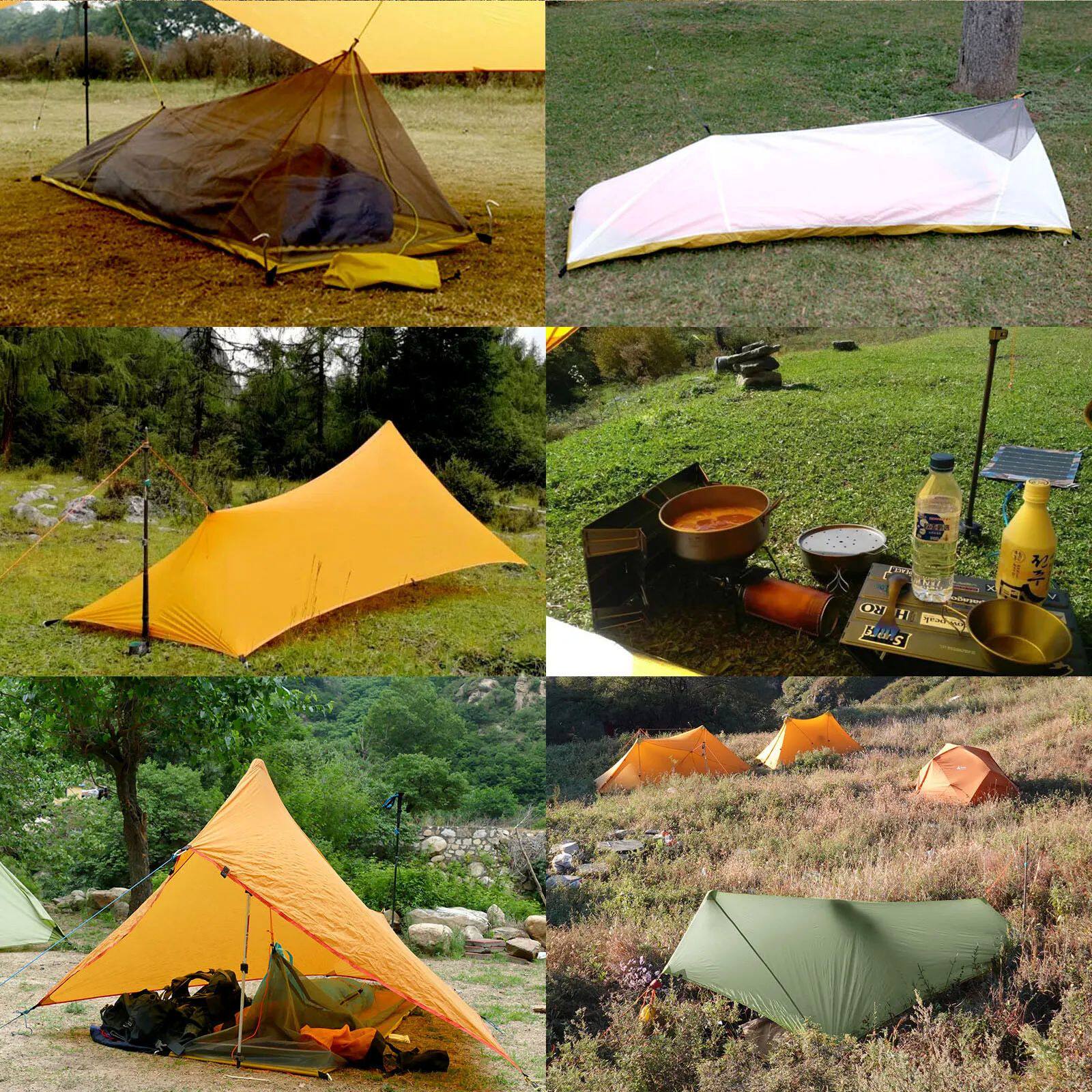 Ultralight Rain Fly Shelter Tent – 320g, Waterproof 1500mm, 20D Polyester